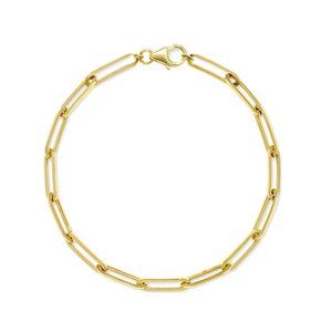 NWT Yvonne Paperclip Chain Bracelet - Gold Vermeil